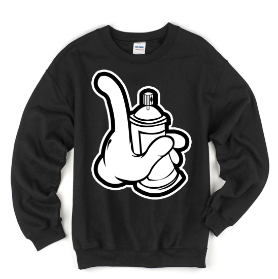 Pursuing Lyfe Spray Can Crewneck